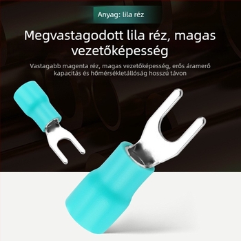 SV1.25-3 Hideg préselt terminál blokk, villás típusú, réz, U-formájú Plug-In huzalterminál