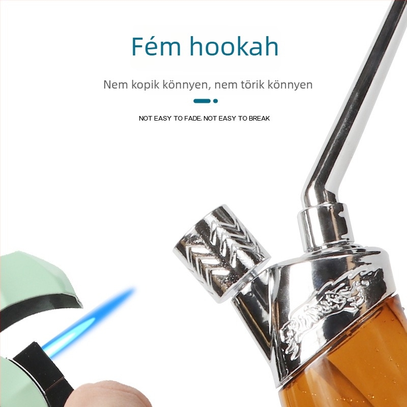 Kétszeres felhasználású hookah, átlátszó többszűrős rendszerrel, műanyag testtel, modern japán minimalista dizájn