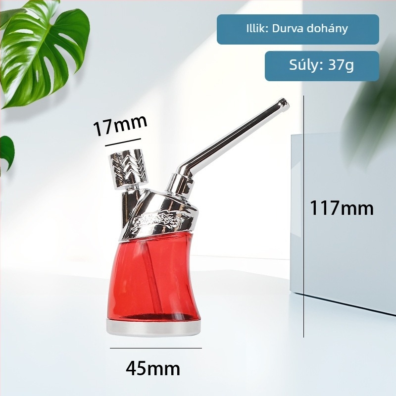 Kétszeres felhasználású hookah, átlátszó többszűrős rendszerrel, műanyag testtel, modern japán minimalista dizájn