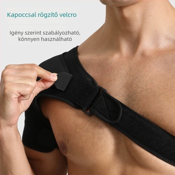 Spandex anyagú vállvédő állítható pántokkal, vállvédelem rugbyhoz