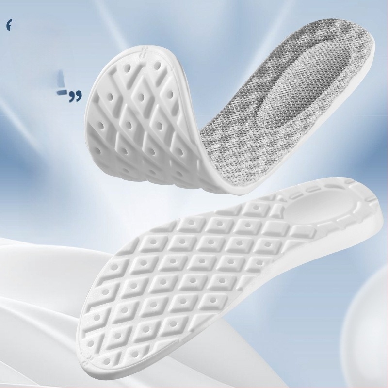 Latex alapú magasságot növelő talpbetét, légáteresztő, láthatatlan belső rész, teljes talpbetét