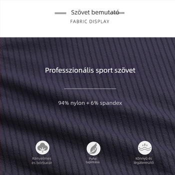 Női rövid ujjú sportos felső, szoros illeszkedés, nylon-spandex anyag, derekhosszú fazon, szuper elasztikus