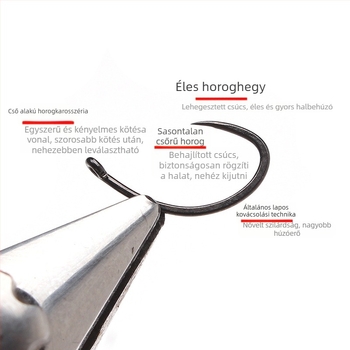 Csúcs nélküli légyhorgok fly fishinghez, 1000 darab a dobozban, patakhoz