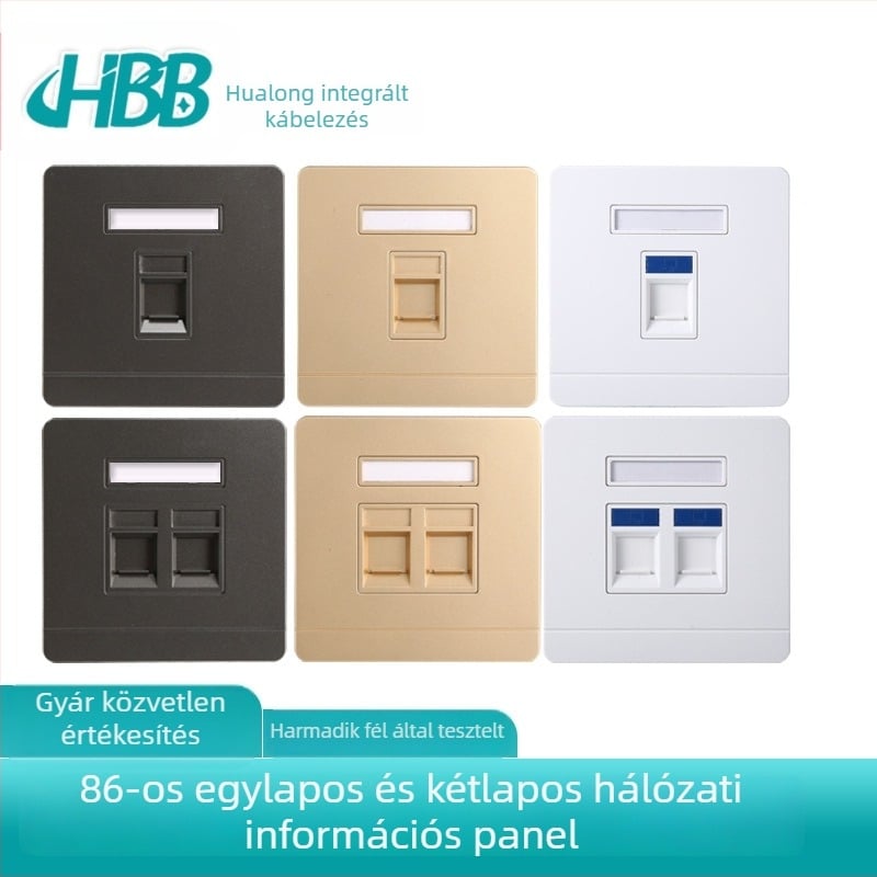 86-os típusú falon lévő kapcsolópanel, falra szerelhető, 16A, 50–440V