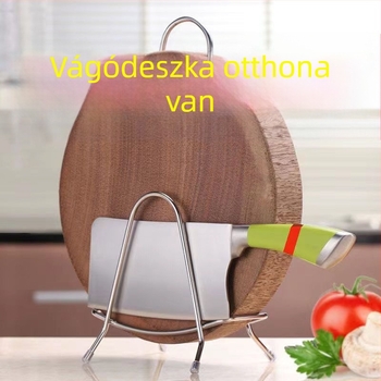 Rozsdamentes acél vágódeszka tartó – konyhai tároló, többfunkciós, mozgatható, szerelés nélküli, modern stílus