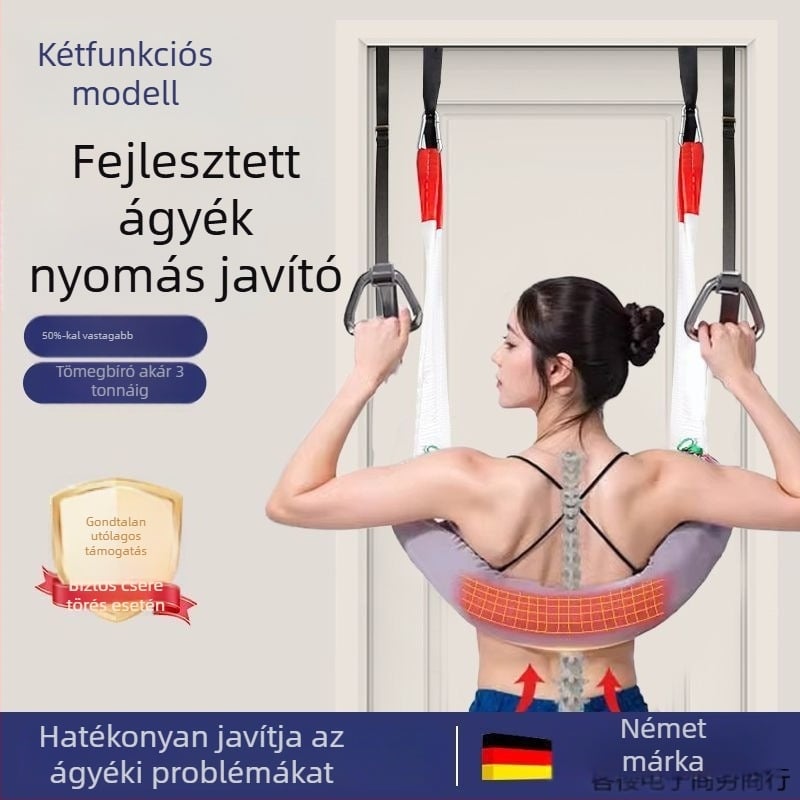Deréktáji húzóöv – ágyéki gerinc nyújtás, nyaki trakció, függesztő öv, egyrudas, otthoni használat