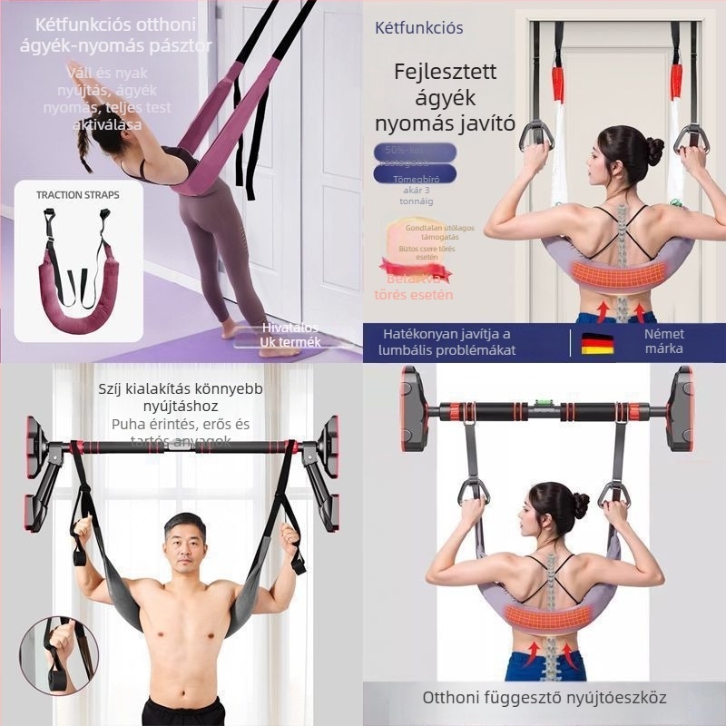 Deréktáji húzóöv – ágyéki gerinc nyújtás, nyaki trakció, függesztő öv, egyrudas, otthoni használat
