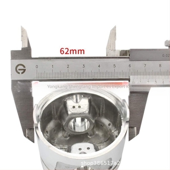 57,4 mm-es dugó készlet GY6 150cc ATV/moped 157QMJ-hoz — 3 gyűrűsáv, integrált gyűrű, hengeres felületű gyűrű