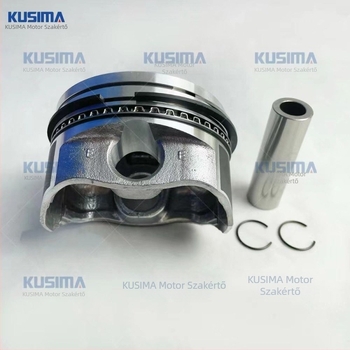 Kusma márkájú pistonkészlet Chevrolet GM 5.7L-hez — 3 gyűrűsáv; Gyűrűk szerkezete: kombinált gyűrű; Gyűrű profilja: hordógyűrű; Anyag: alumíniumötvözet