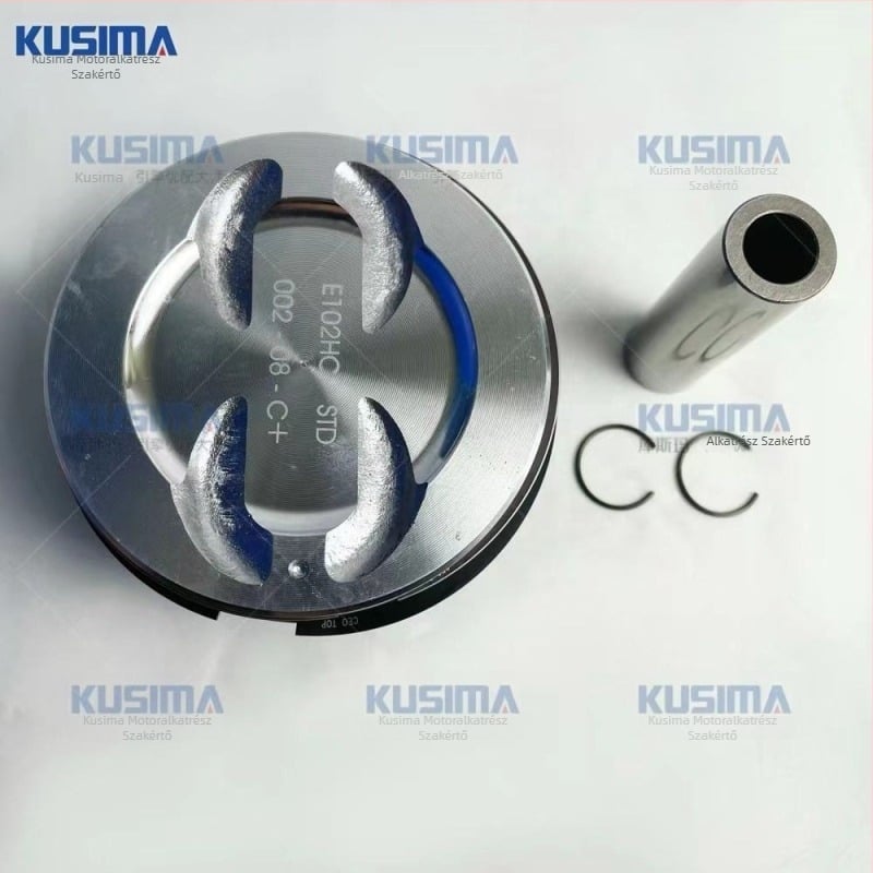 Kusma márkájú pistonkészlet Chevrolet GM 5.7L-hez — 3 gyűrűsáv; Gyűrűk szerkezete: kombinált gyűrű; Gyűrű profilja: hordógyűrű; Anyag: alumíniumötvözet