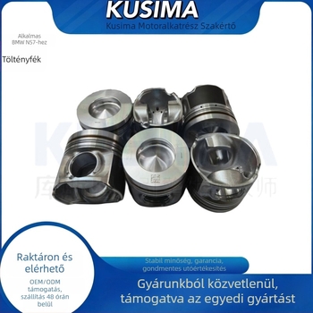 BMW N57D30 3.0L dugattyúgyűrű garnitúra — Ø84 mm, 3 gyűrűbarázda, kombinált szerkezet, keresztmetszet: hengeralakú arca, alumínium ötvözet, csapszeglyílás 64x32 mm