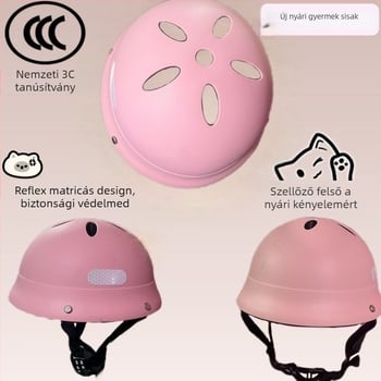 Japán-stílusú gyerek sisak ABS, fél sisak, gyerekeknek, off-road használatra robogóval és egyensúlykerékpárral, 3C tanúsítvány.