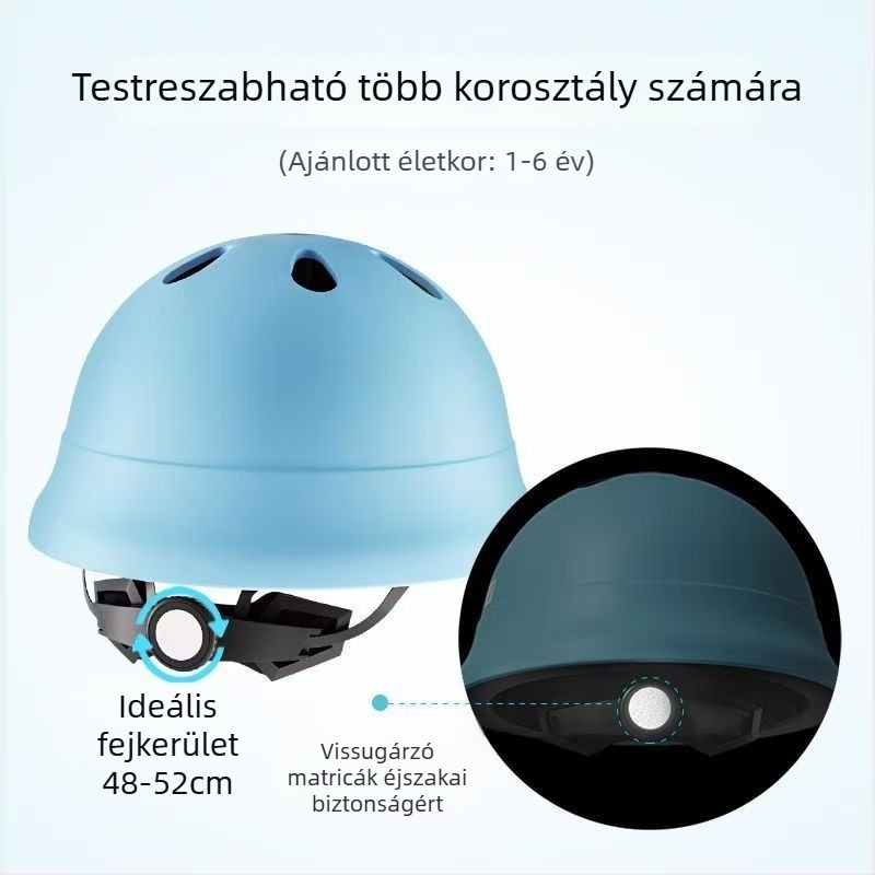 Japán-stílusú gyerek sisak ABS, fél sisak, gyerekeknek, off-road használatra robogóval és egyensúlykerékpárral, 3C tanúsítvány.