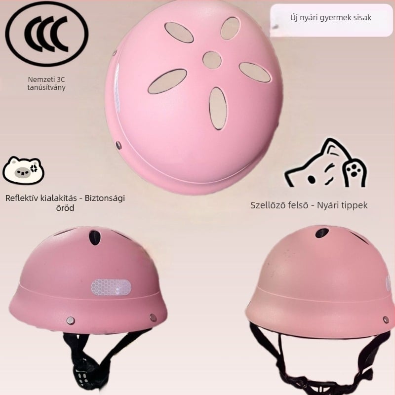 Japán-stílusú gyerek sisak ABS, fél sisak, gyerekeknek, off-road használatra robogóval és egyensúlykerékpárral, 3C tanúsítvány.