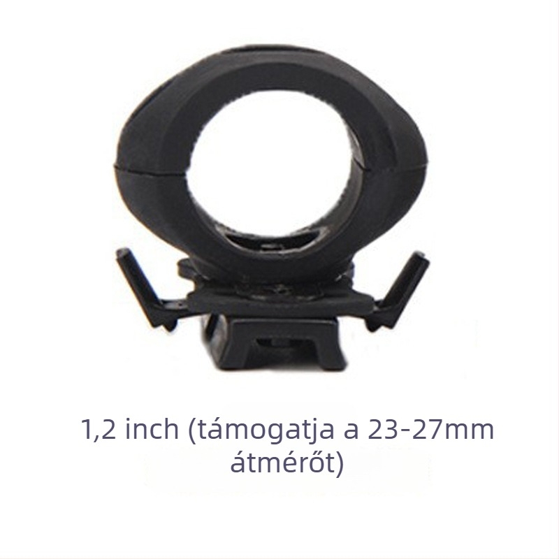 Oldalsó világítással és sínre szerelhető tartóval ellátott sisak-kiegészítő; anyag: nylon műanyag; márka Shellfish; testreszabható feldolgozás; nyomtatott logó; licencelt magáncímke