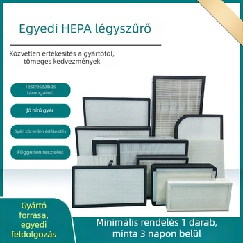 HEPA szűrőelem aktív szén-kompozitból légtisztítóhoz és klímaberendezéshez – nagy hatékonyságú, magas hőállóságú