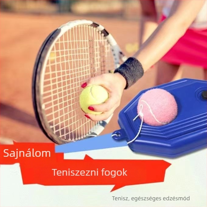 Tenisz edző egyéni gyakorláshoz vonalhoz rögzített visszacsapó rendszerrel – gumi anyag, univerzális specifikációk, Tianxu márka