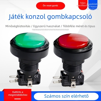 Reset Start PASS gomb játékkonzolhoz — Aomeng, 3C-tanúsítvány 36V-ig, kerek gomb, játékkiegészítő