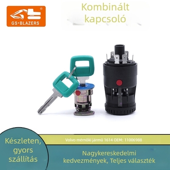 Volvo kotrógép indítási kapcsoló, cikk számok: 11006988, 15082295, 11039220