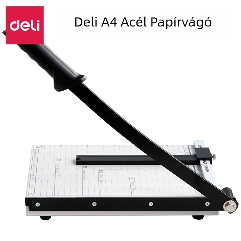 Deli 8014 fém papírvágó, modell 8014, precíz vágáshoz