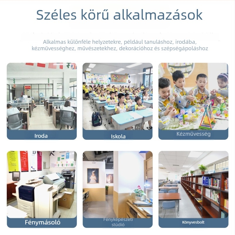 Papír vágó — kézi csúszó típus, műanyag vázzal, otthoni és irodai használatra