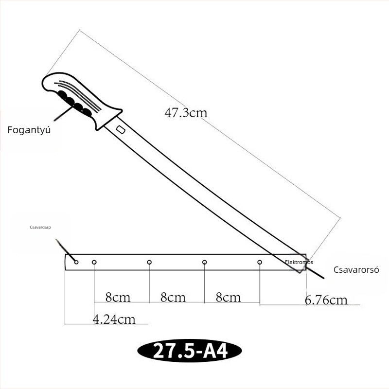 ZEQUAN Kézi papírvágó gilotintípusú cserélhető pengével (A3, A4, A5, B4, B5)