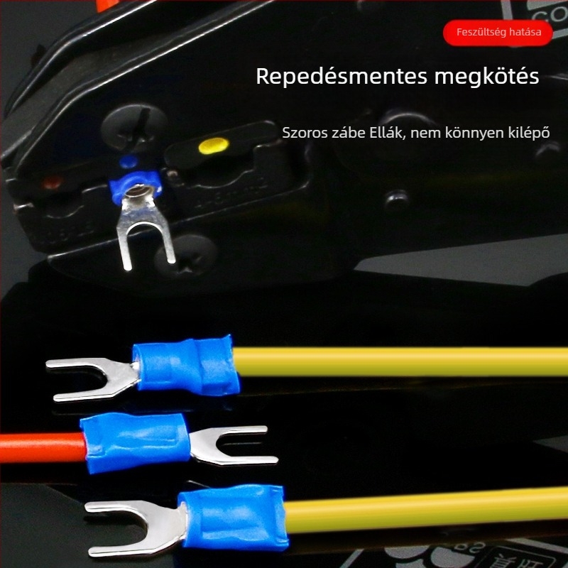 SV terminálkészlet dobozban – villa típusú előre szigetelt crimp terminálok, professzionális használatra