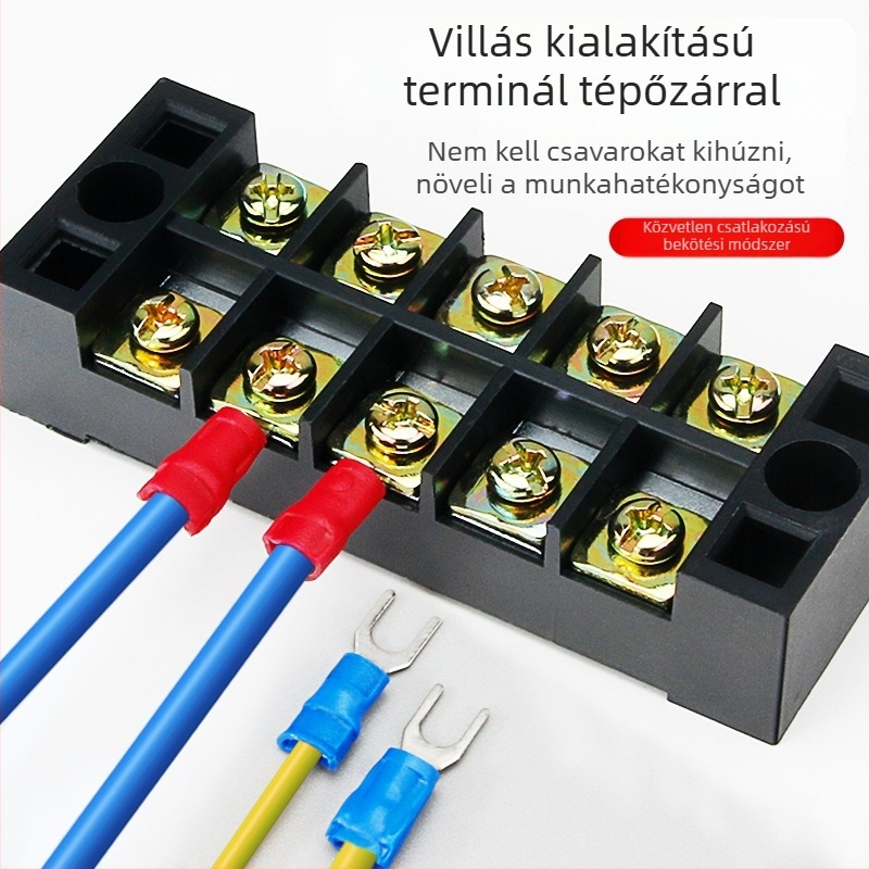 SV terminálkészlet dobozban – villa típusú előre szigetelt crimp terminálok, professzionális használatra