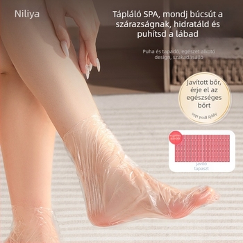 Niliya egyszer használatos kéz- és lábmaszk készlet, lábmaszk/patch, frissesség megőrző fólia, nőknek