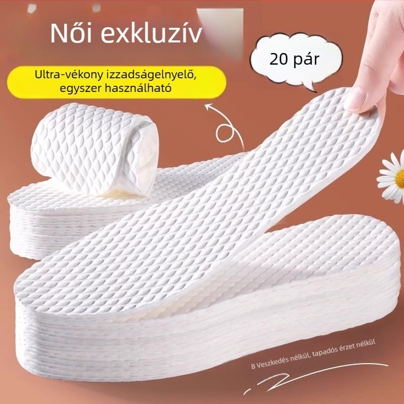 Egyszer használatos talpbetét, izzadságot felszívó, lélegző, vastított, katonai kiképzéshez, sporthoz és utazásokhoz (YCXXD)