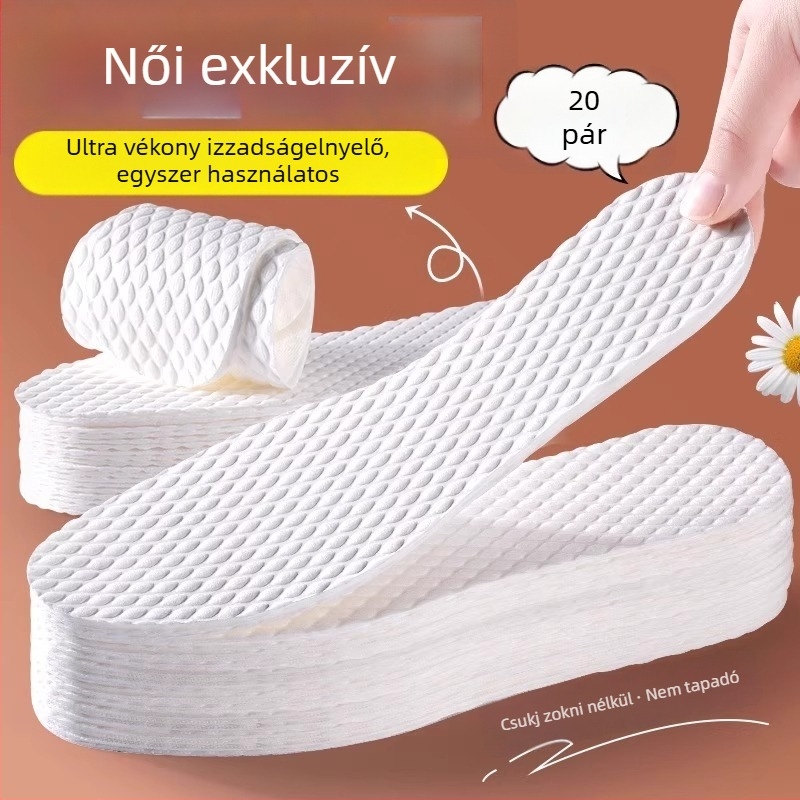 Egyszer használatos talpbetét, izzadságot felszívó, lélegző, vastított, katonai kiképzéshez, sporthoz és utazásokhoz (YCXXD)
