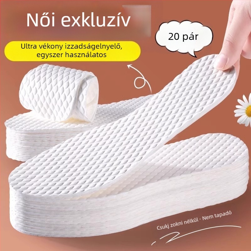 Egyszer használatos talpbetét, izzadságot felszívó, lélegző, vastított, katonai kiképzéshez, sporthoz és utazásokhoz (YCXXD)