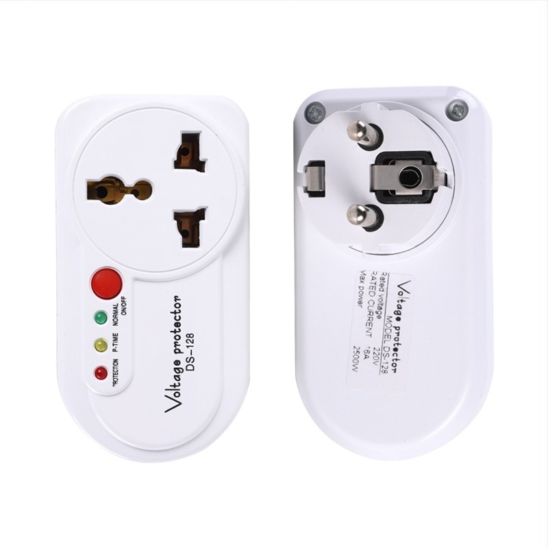 FRANK CE-certified feszültségvédő aljzat háztartási hűtőkhöz, automatikus túláram-kikapcsolással és időzítővel