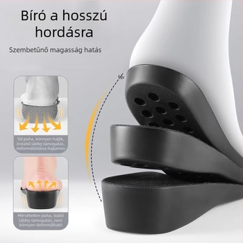 PU magasságot növelő talpbetétek, nedvszívó, uniszex, sportcipőkhöz, bőrcipőkhöz, csizmákhoz és mindennapi cipőkhöz