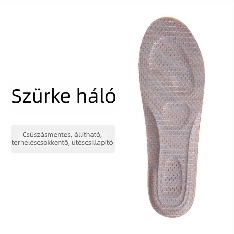 Csillapító hatású, légáteresztő talpbetét, nedvszívó, masszázs funkcióval, vastag, puha talp