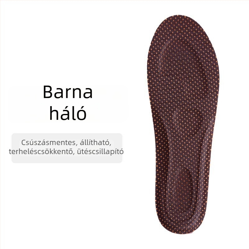 Csillapító hatású, légáteresztő talpbetét, nedvszívó, masszázs funkcióval, vastag, puha talp