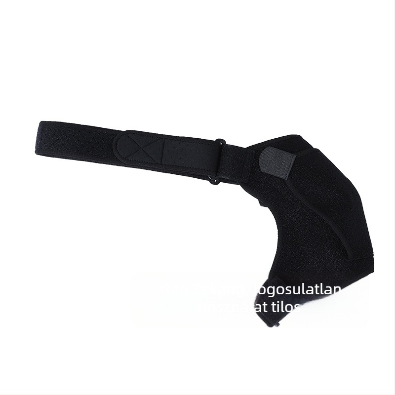 Vállmerevítő rehabilitációhoz és védelemhez — egyvállas támogatás, poliészter anyag, felnőtteknek, alkalmas futballhoz