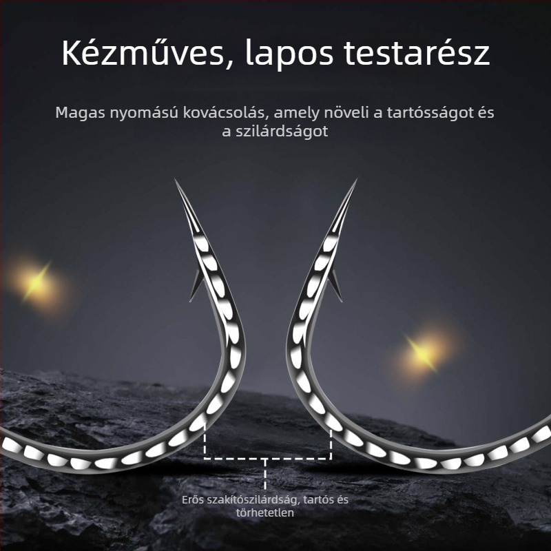 Horog horgászathoz 8-as alakú gyűrűvel, forgó invertált dizájnnal, modell 8003, alkalmas folyókra, tavakra és óceánokra