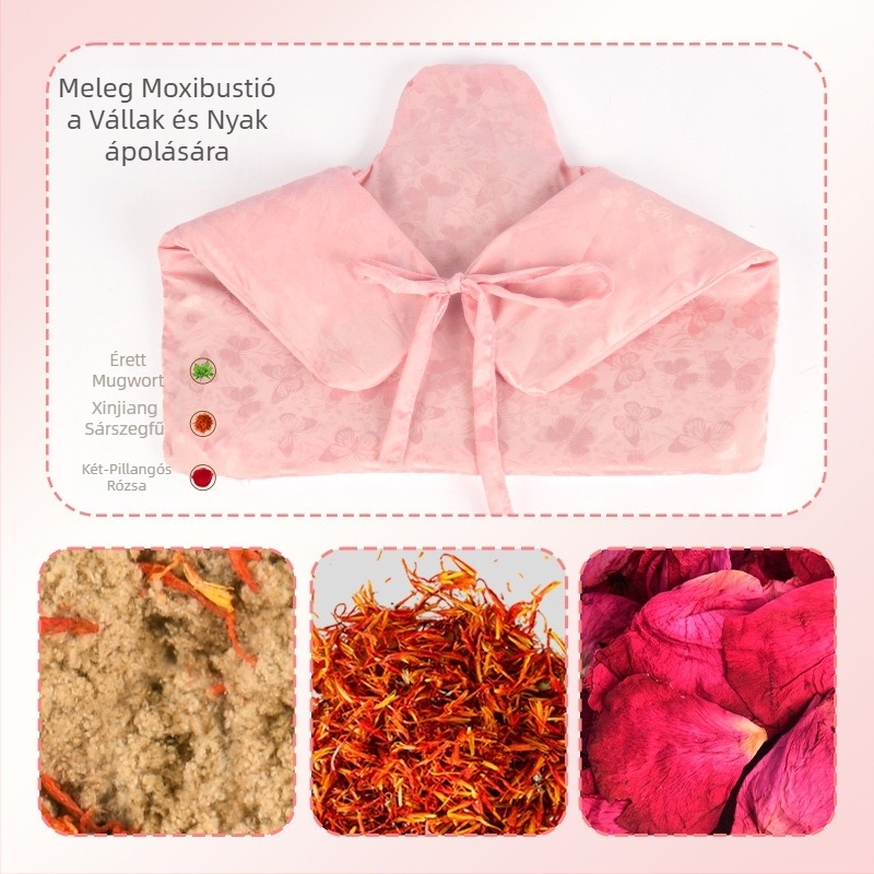 Aiyuantang Váll–Nyak sómelegítő párna elektromos fűtéssel – 60W, 220V, 30–50°C, selyem-szatin anyag, 0.5 kg, 9-s fokozatú hőmérséklet-vezérlés