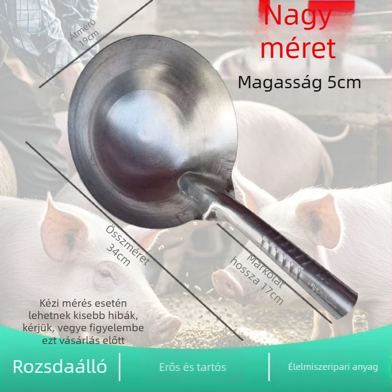 Vasból készült merőkanál, hosszú nyéllel, egybeöntött kivitel, háztartási használatra – modern egyszerű stílus (Anyag: vas; Nyél: hosszú; Kivitel: egybeöntött; Használat: háztartás)