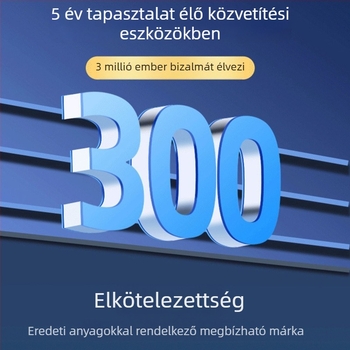 Lavalier mikrofon élő közvetítéshez és professzionális felvételhez, omnidirekcionális, Bluetooth 5.3, frekvenciatartomány 20 Hz-20 kHz, SNR ≥60 dB, akkumulátor üzemideje 1–3 óra