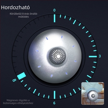 Mágneses lebegésű intelligens hangszóró UFO dizájnnal, Hengyi, frekvenciasáv 200 Hz
