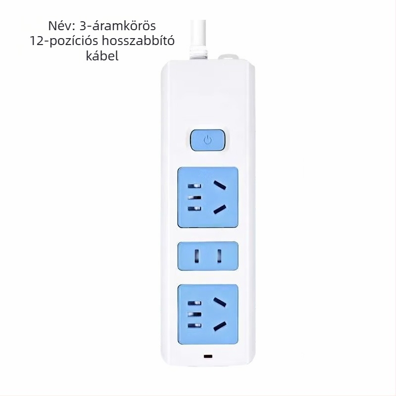 12-aljzatos hosszabbító, 10A, 250V, Nemzeti szabvány