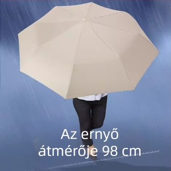 Udas 3 részes összecsukható esernyő 8 bordával, automatikus nyitás, acél tengellyel, UPF>50