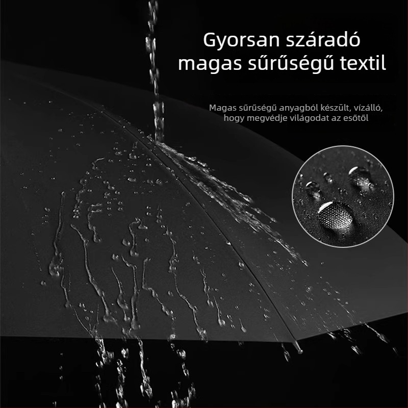 Udas 3 részes összecsukható esernyő 8 bordával, automatikus nyitás, acél tengellyel, UPF>50