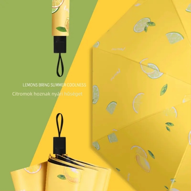 Udas 3 részes összecsukható esernyő 8 bordával, automatikus nyitás, acél tengellyel, UPF>50