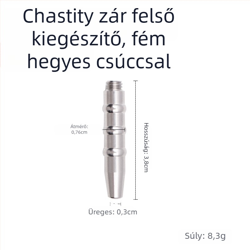 Fém péniszzár férfiaknak, kézi vezérlés, síkosító nélkül, Cherry Fini márka.
