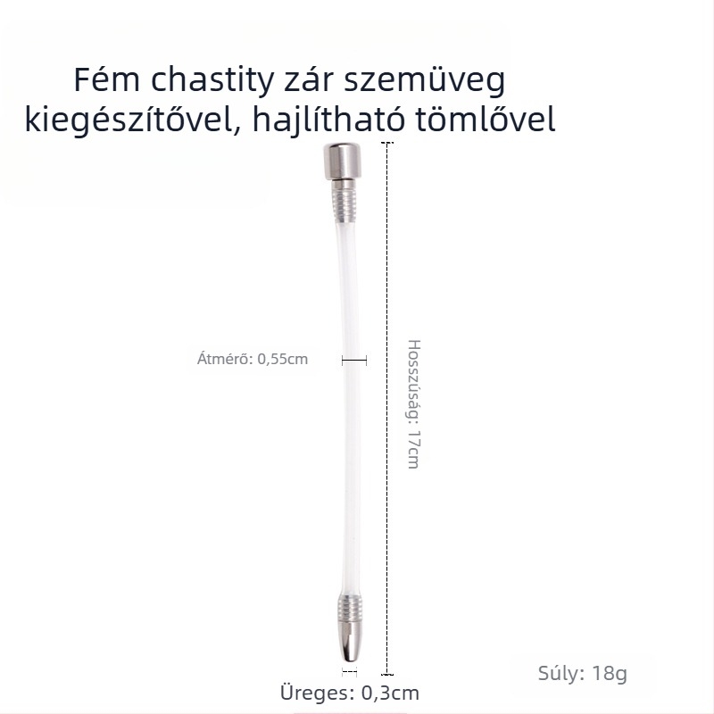 Fém péniszzár férfiaknak, kézi vezérlés, síkosító nélkül, Cherry Fini márka.