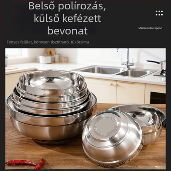 Rozsdamentes acélból készült ételtál, dupla szigeteléssel - kerek, mikrohullámú sütőben nem használható, logónyomás elérhető