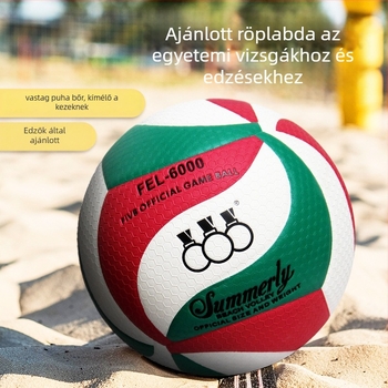 Threehuan PU beltéri edző röplabda — ragasztott varrás, standard No.5, háromgyűrűs dizájn